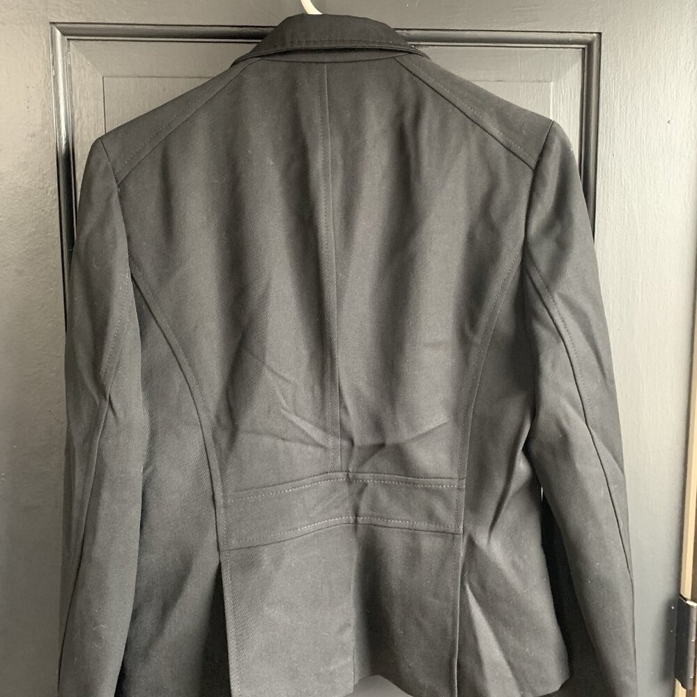 Burberry London 100% Wool Single Breasted Jacket Black Size 8 Black - Picture 5 of 14